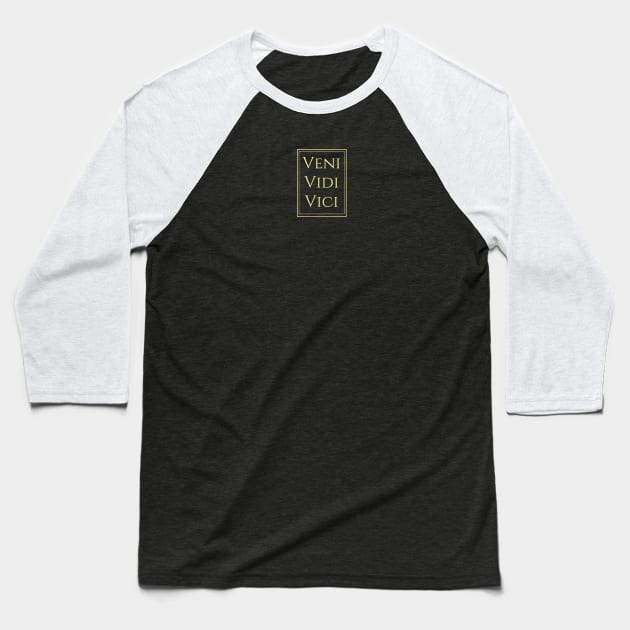 Veni, vidi, vici Baseball T-Shirt by Kuchinska design